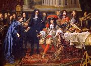 unknow artist Colbert Presenting the Members of the Royal Academy of Sciences to Louis XIV in 1667 china oil painting artist